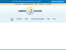 Tablet Screenshot of energyofsuccess.net